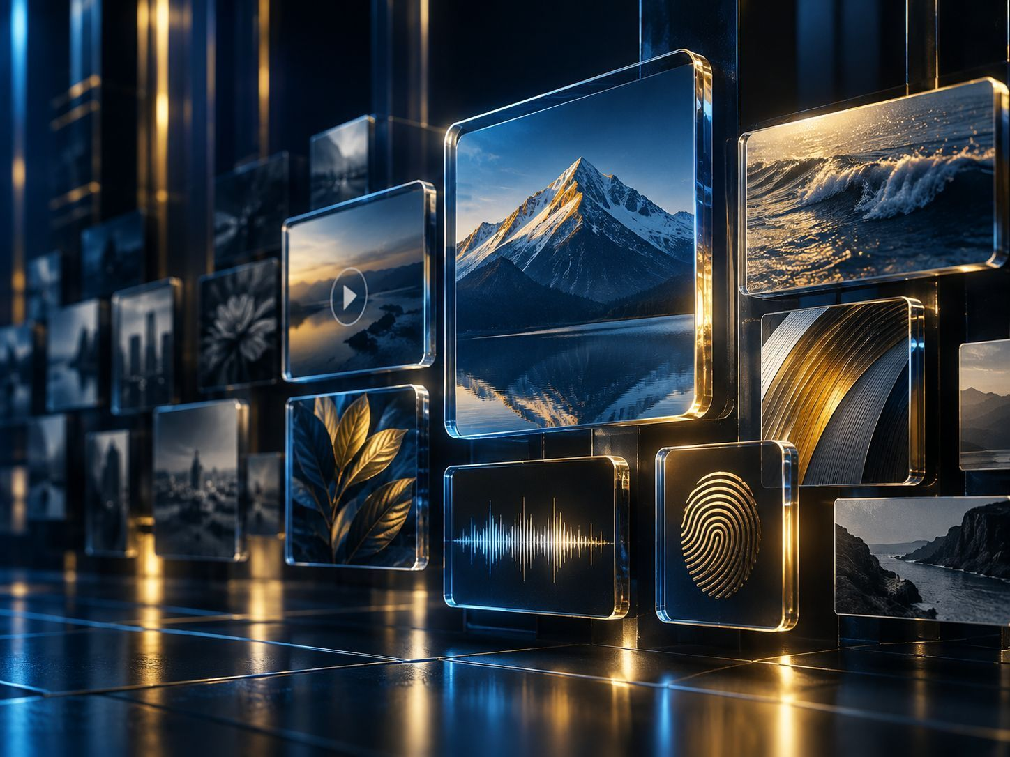 Futuristic Glass Media Archive